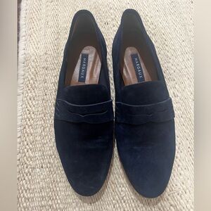 Blue Suede Loafers Margaux 38.5